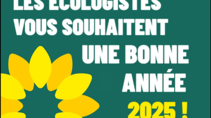 EELV 05 formule ses vœux pour une année écologique et apaisée EELV 05 formule ses vœux pour une année écologique et apaisée