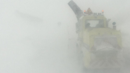 Le col du Galibier fermé Le col du Galibier fermé