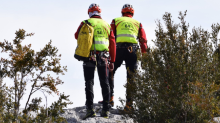 Haute-Provence : intervention des pompiers dans le Verdon au niveau de La Brèche Imbert Haute-Provence : intervention des pompiers dans le Verdon au niveau de La Brèche Imbert