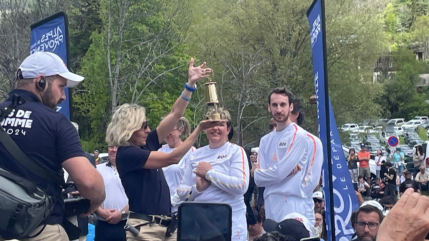 Haute-Provence : milieux de parcours pour le relais de la flamme olympique à Colmars-les-Alpes Haute-Provence : milieux de parcours pour le relais de la flamme olympique à Colmars-les-Alpes