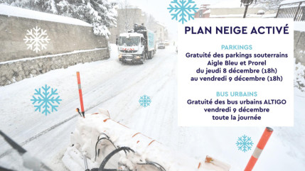 Hautes-Alpes : le plan neige activé à Briançon Hautes-Alpes : le plan neige activé à Briançon