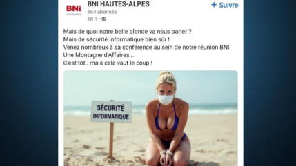 Image sexiste : BNI Hautes-Alpes publie un post et choque sur les réseaux sociaux