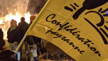 La confédération paysanne 04 critique également la visite de la ministre de l'Agriculture