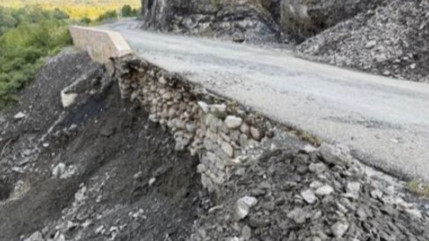 La RD 900 C reste fermée à toute circulation dans les Gorges de la Blanche