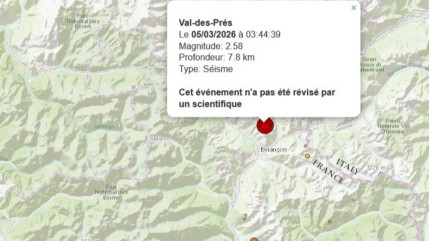 La terre a trembl&eacute; cette nuit dans le Brian&ccedil;onnais