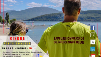 Les pompiers appellent à la vigilance face à la vague de chaleur