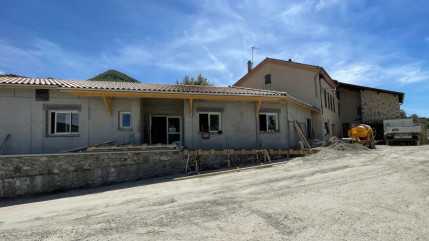 Les travaux à l'école maternelle de Venterol vont bon train