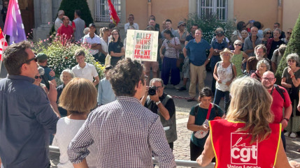 Mobilisation syndicale à Digne avec une demande de réindustrialisation du territoire