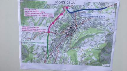 Rocade de Gap : glissement de terrain en cours, ouvrage menacé, ouverture reportée Rocade de Gap : glissement de terrain en cours, ouvrage menacé, ouverture reportée