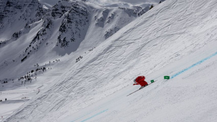 Simon Billy champion du monde de ski de vitesse à la maison