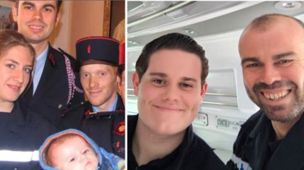 Un pompier aide une maman à accoucher et retrouve le bébé 18 ans après en intervention