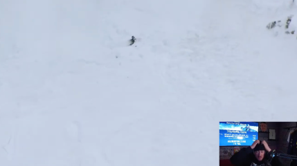 Une avalanche se d&eacute;clenche pendant l'&eacute;tape du Freeride World Tour Qualifier &agrave; Serre-Chevalier, un snowboarder emport&eacute;
