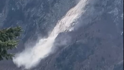 Une impressionnante coulée de boue filmée dans le Valgaudemar Une impressionnante coulée de boue filmée dans le Valgaudemar