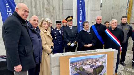 Une plateforme logistique et technique pour le SDIS 04 en cours de construction Une plateforme logistique et technique pour le SDIS 04 en cours de construction