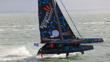 « Une première nuit tonique », pour le skipper haut-alpin, Romain Attanasio « Une première nuit tonique », pour le skipper haut-alpin, Romain Attanasio