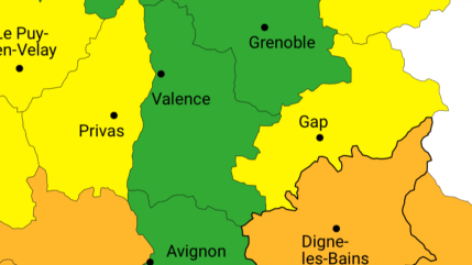 Vigilance orange pour précipitations et crues dans le Sud-Est, les Alpes de Haute-Provence en alerte Vigilance orange pour précipitations et crues dans le Sud-Est, les Alpes de Haute-Provence en alerte