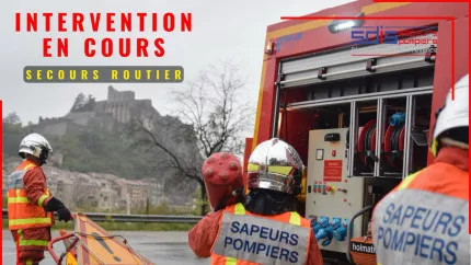 Un motard gravement blessé après un accident de la route