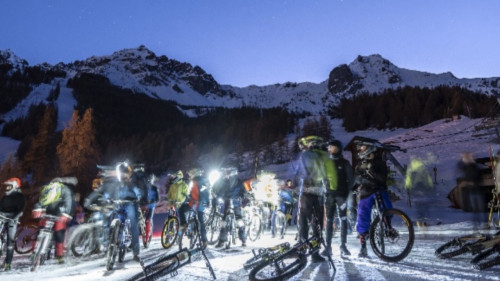 Une course de VTT nocturne sur neige organis&eacute;e ce samedi au Sauze