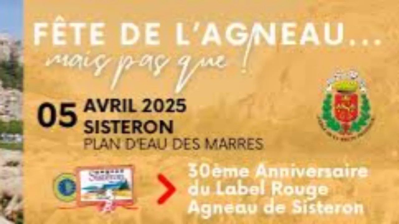Près de chez vous...à Sisteron, pour la Fête de l'Agneau, vendredi 4 et samedi 5 avril 2025.