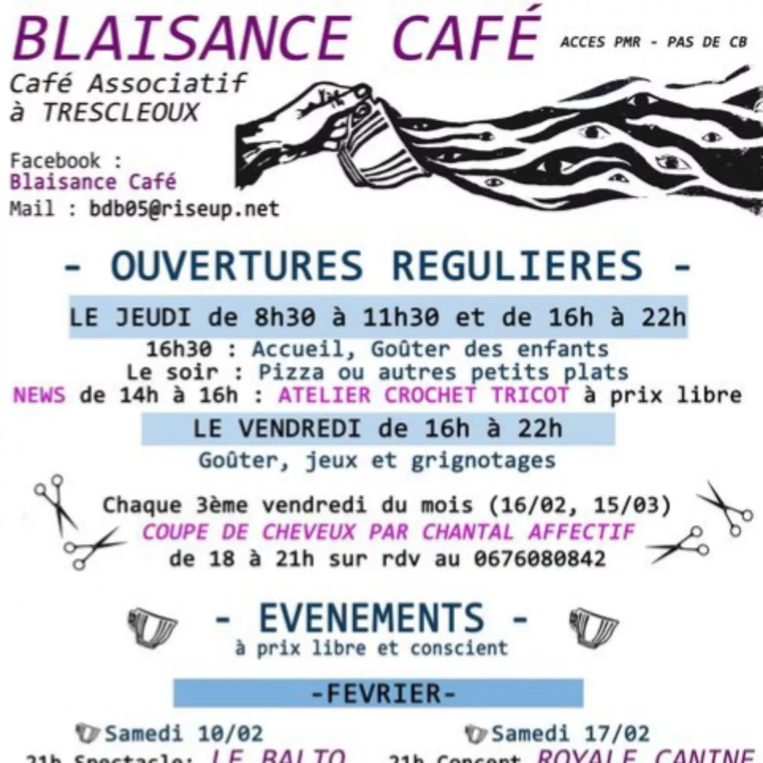 Alpes 1 & Vous : Blaisance Café - Café assciatif à Tréscleoux