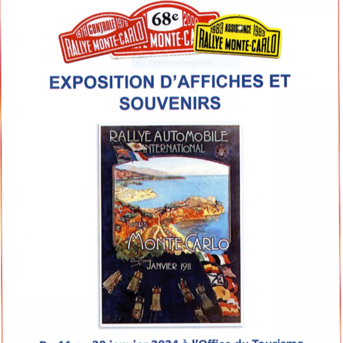 Alpes 1 & Vous : Expo vintage Rallye Monte-Carlo par le musée de l'Estanco à l'OT de Serres