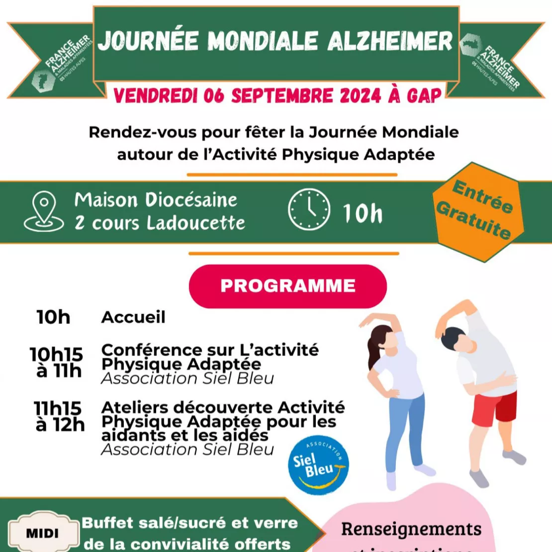 Alpes 1 & Vous : Journée Mondiale Alzheimer : Venez bouger !