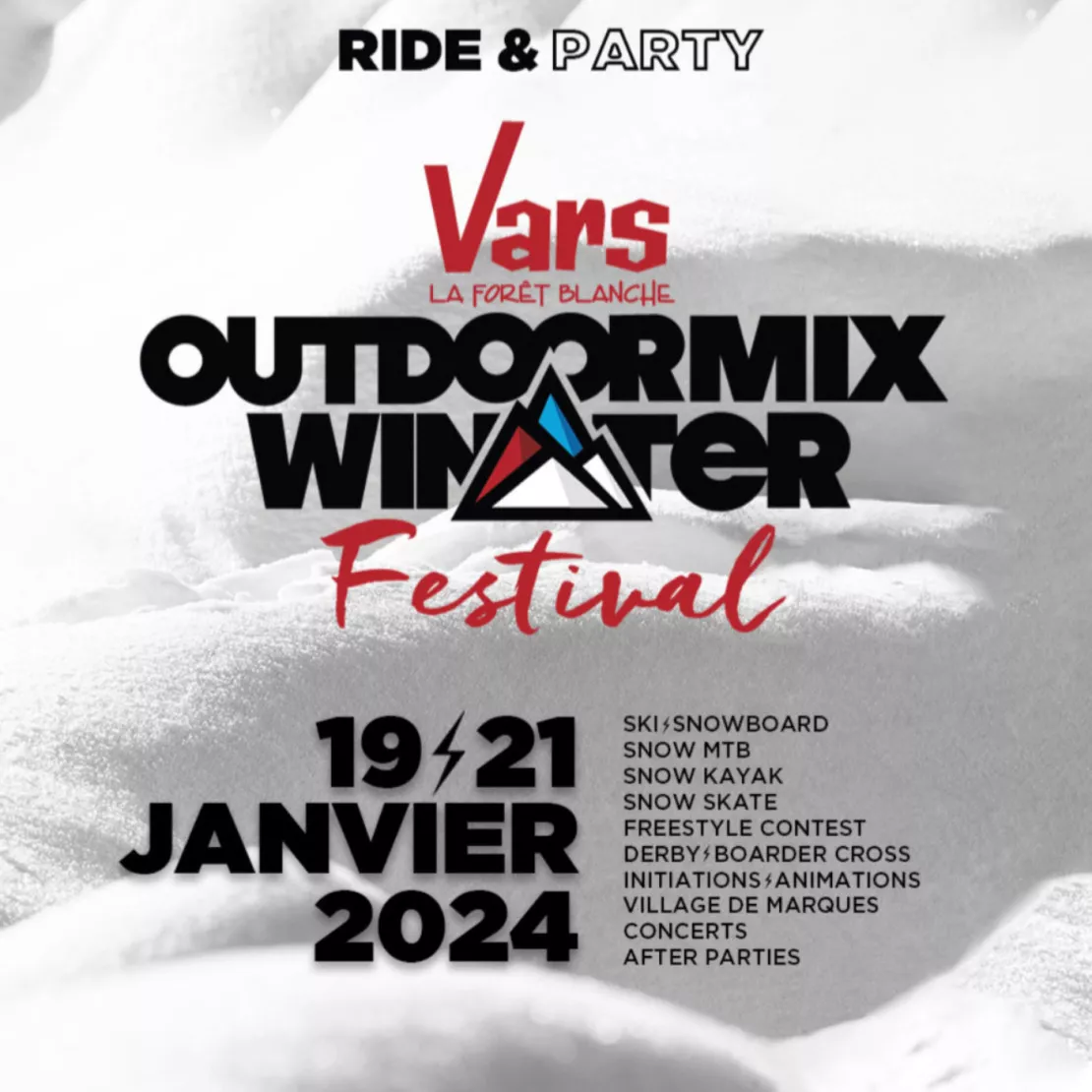 Alpes 1 & Vous : Outdoor Mix Winter Festival - 5ème édition -  19-21 Janvier