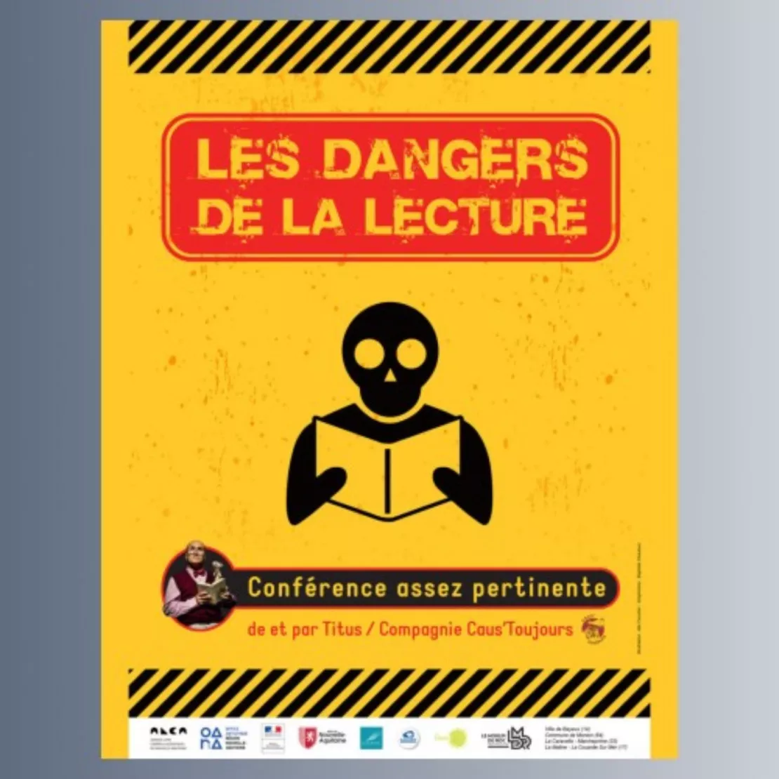 Conférence-Spectacle : Les dangers de la lecture, à Chorges vendredi 20 octobre à 20h