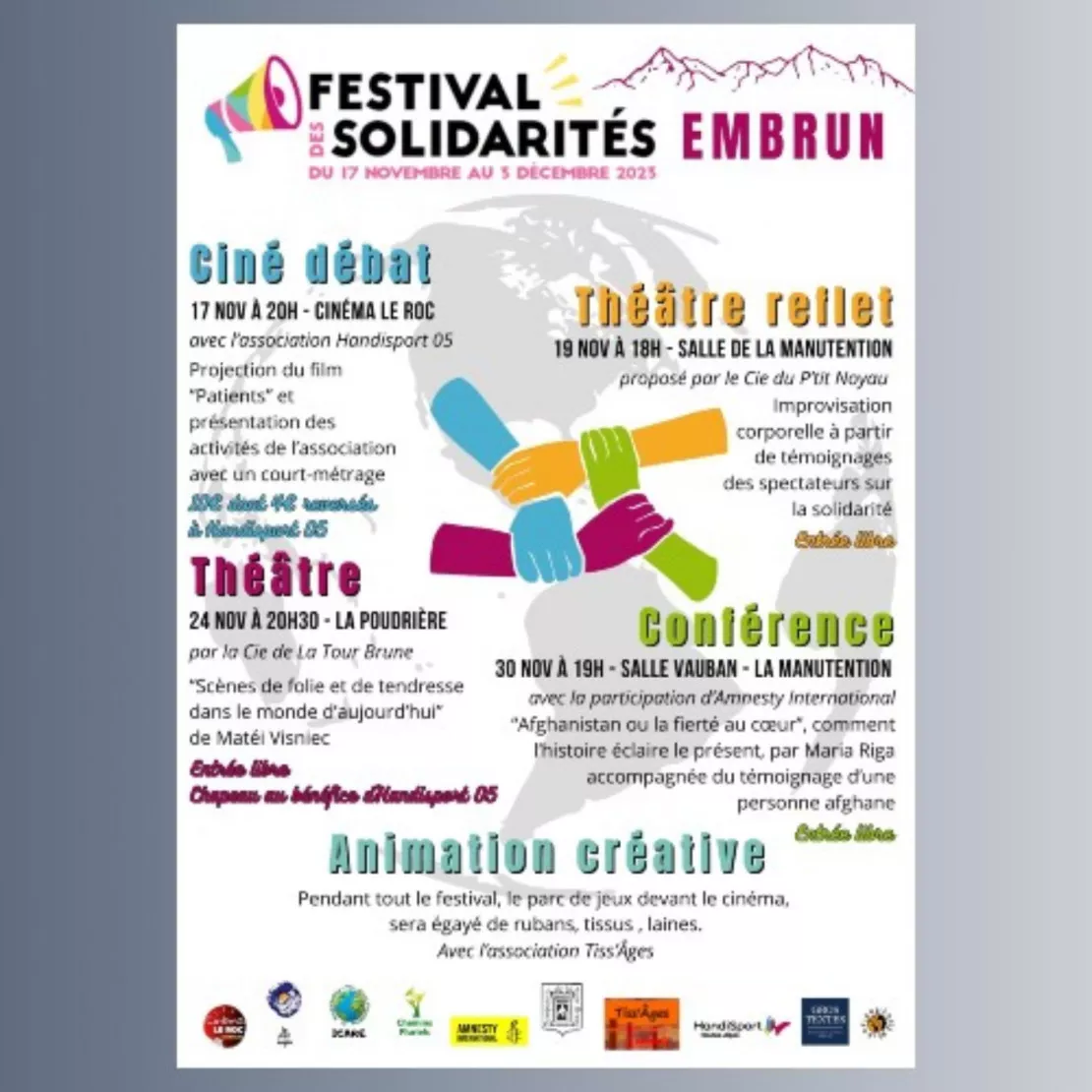 Près de chez vous : le festival de Solidarités à Embrun