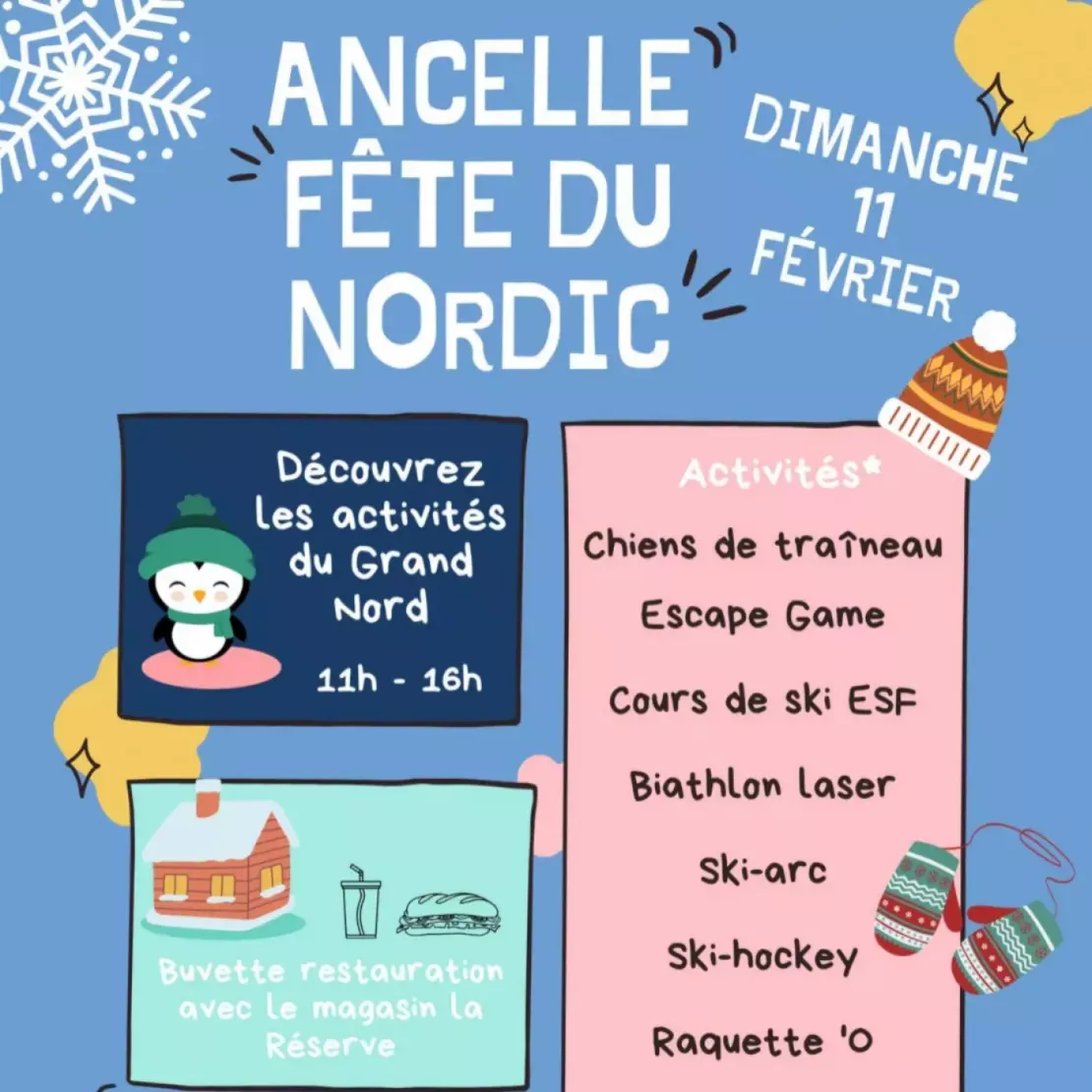 Près de Chez Vous, à Ancelle avec la Fête du Nordic dimanche 11 février 2024.