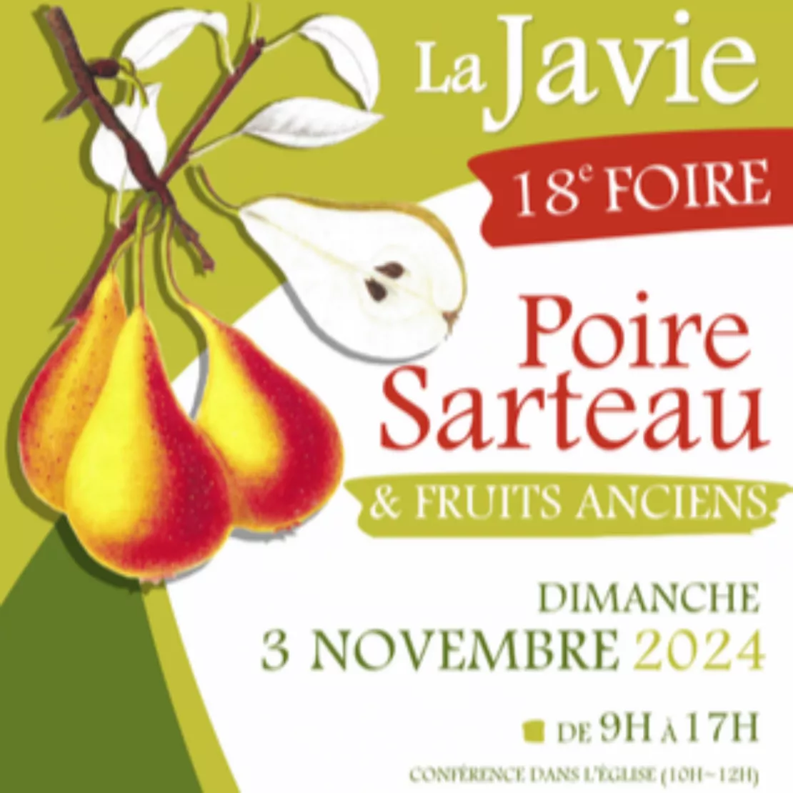 Près de chez vous...à La Javie, pour la Foire de la Poire Sarteau dimanche 3 novembre 2024