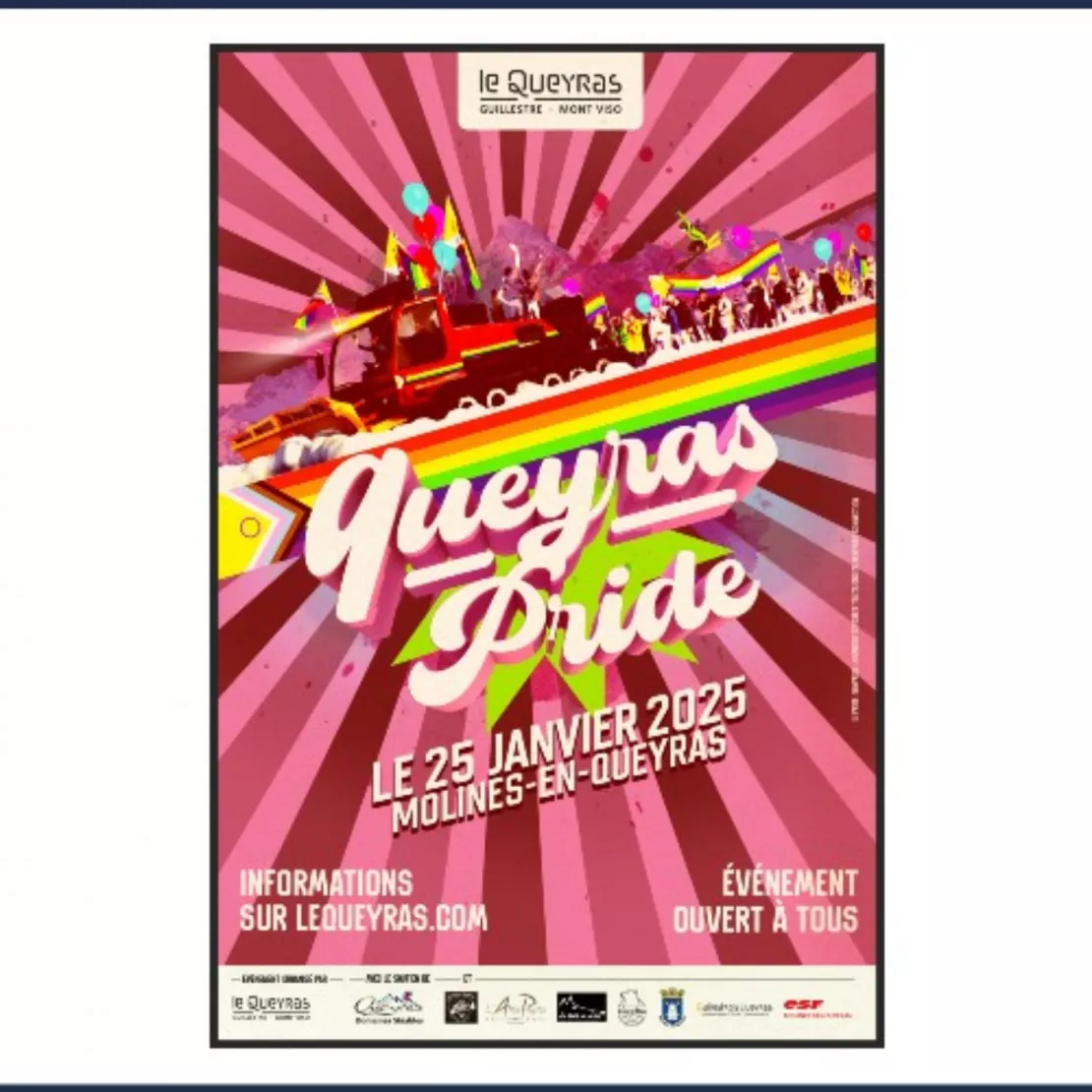 Près de chez vous...à Molines-en-Queyras, pour la Queyras Pride le samedi 25 janvier.