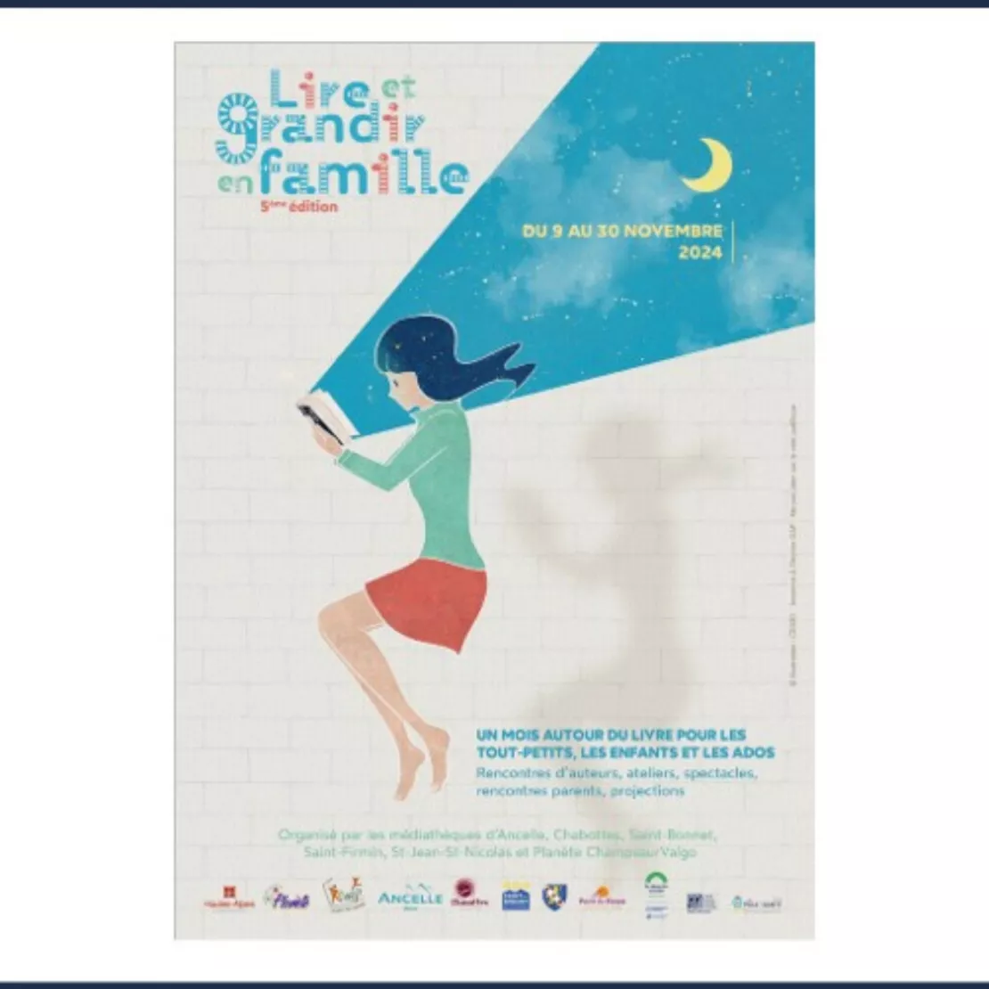 Près de chez vous...dans le Champsaur, avec le Festival Lire et Grandir en Famille du 9 au 30 novembre 2024.