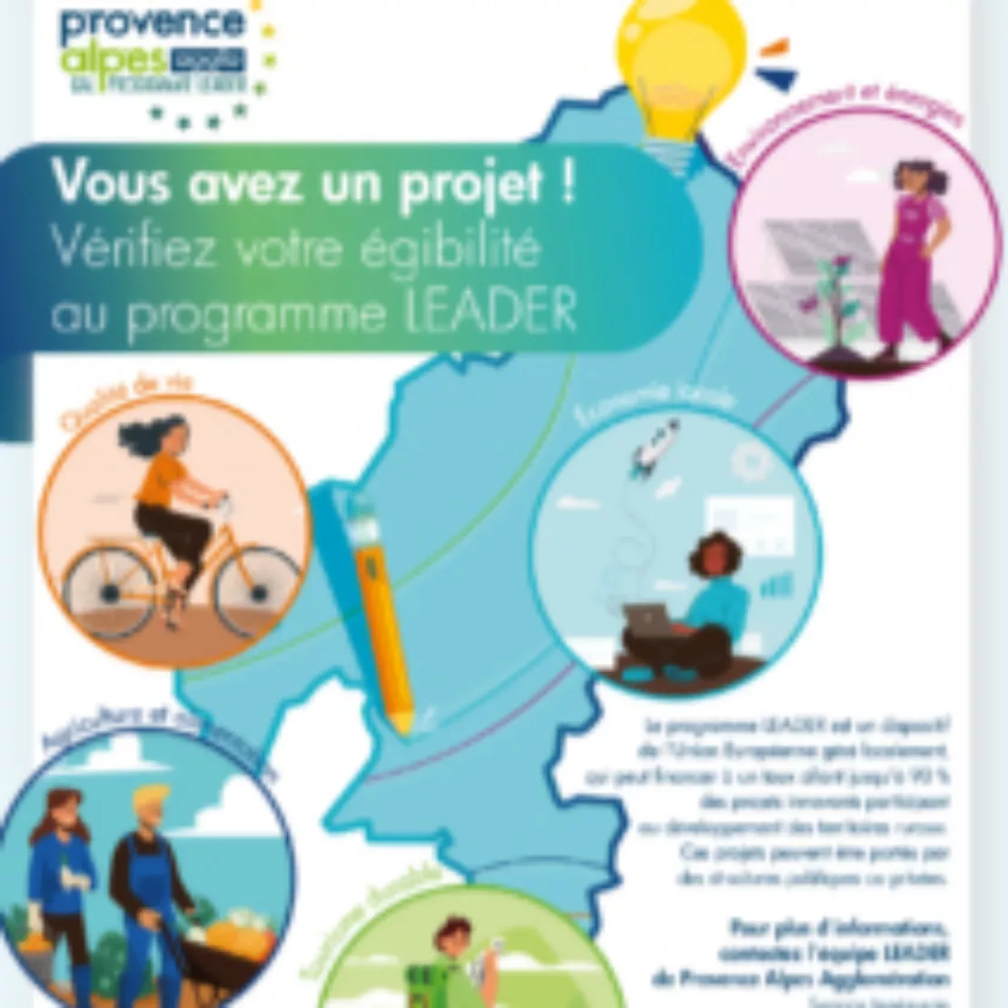 Près de chez vous...dans les Alpes de Haute-Provence avec l’appel à projet pour le programme européen LEADER.