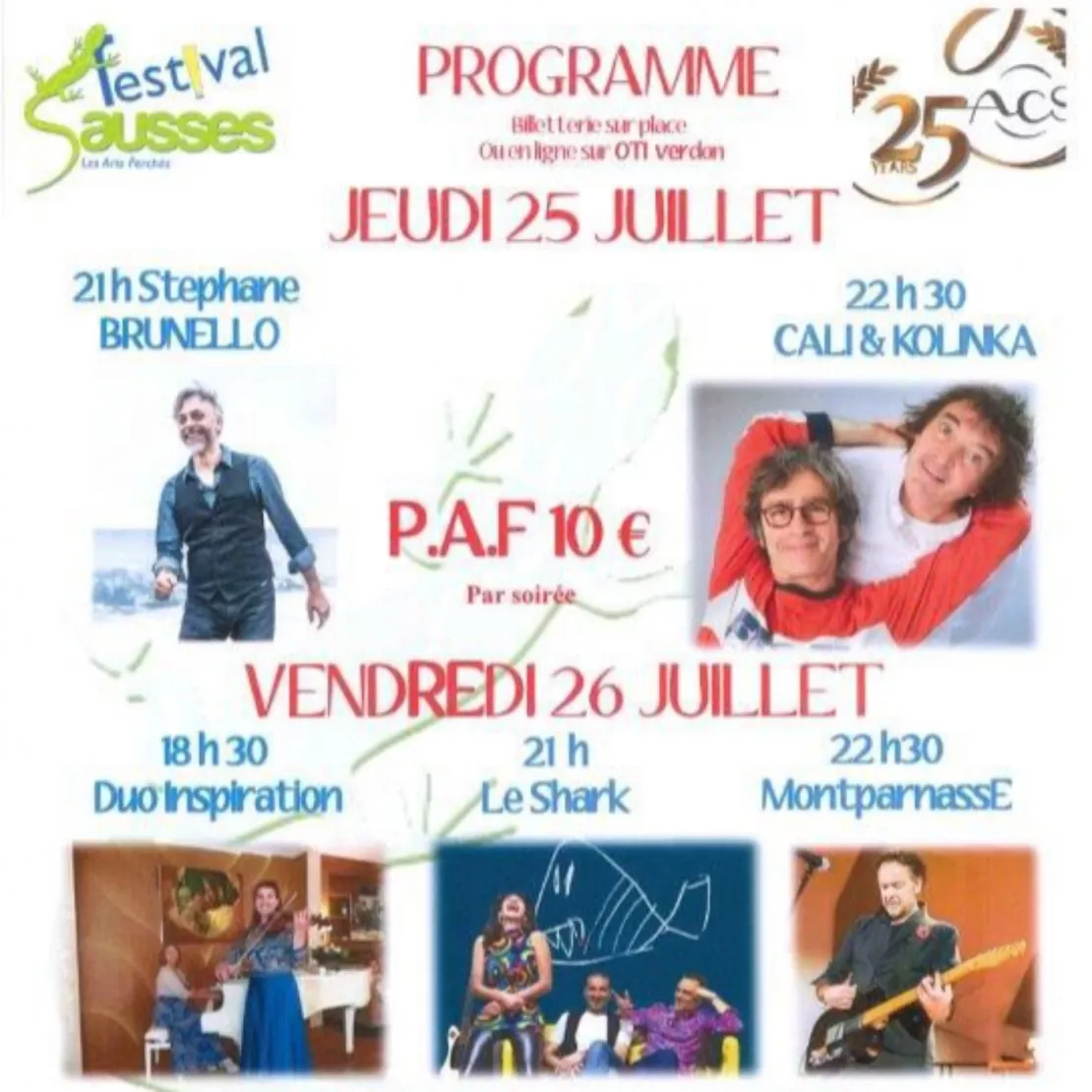 Près de Chez Vous : Festival en Sausses - 25 au 27 juillet 2024