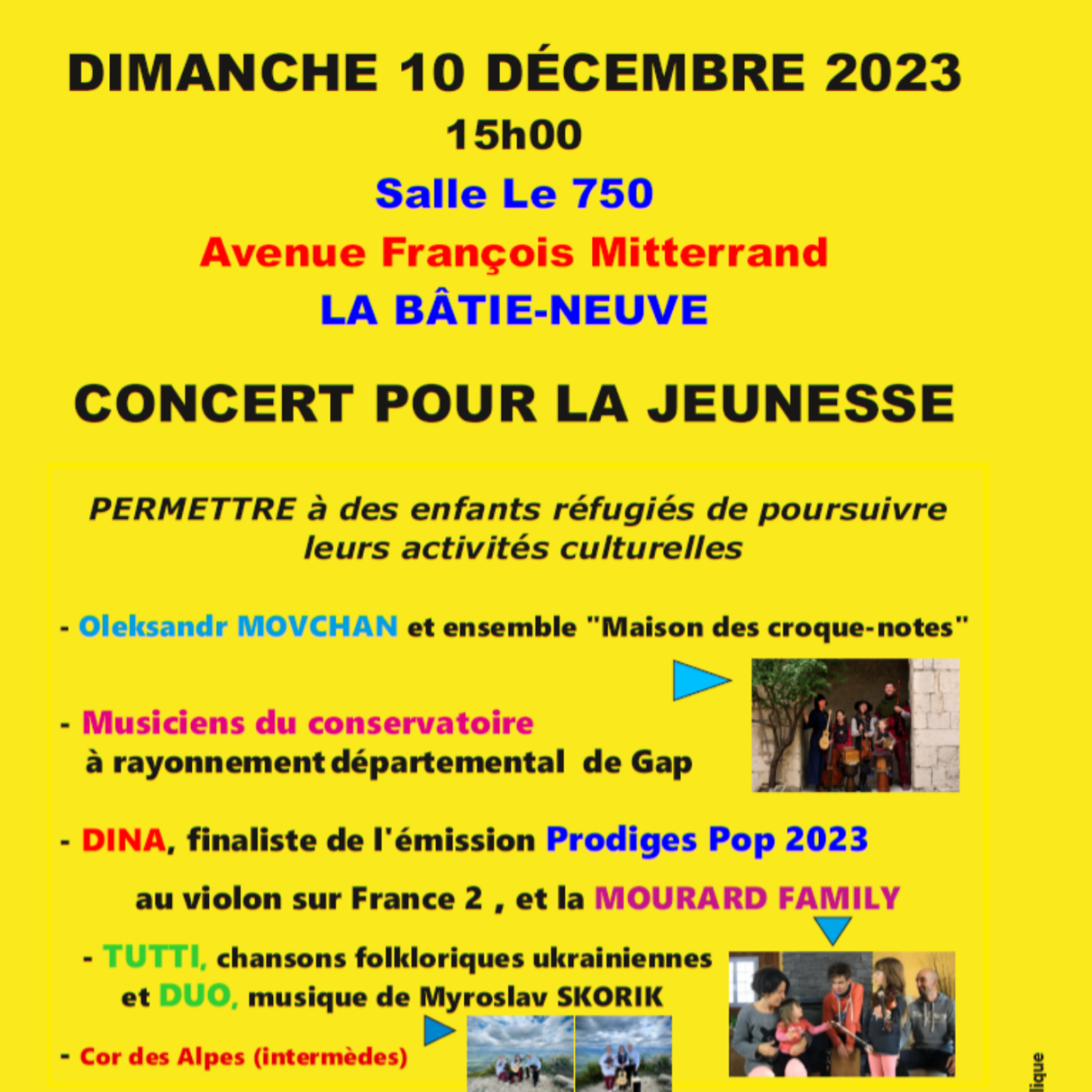 Alpes 1 et Vous : Concert pour la jeunesse Ukrainienne