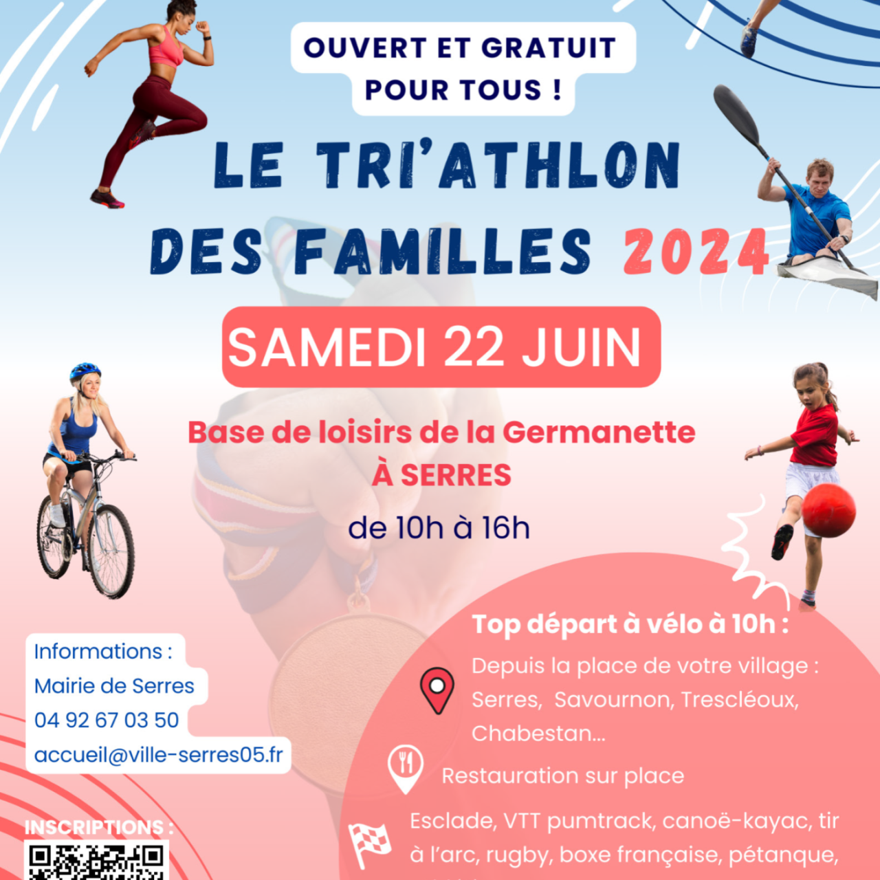 Alpes 1 & Vous : 2ème édition du TRI’athlon des Familles à la Germanette Alpes 1 & Vous : 2ème édition du TRI’athlon des Familles à la Germanette