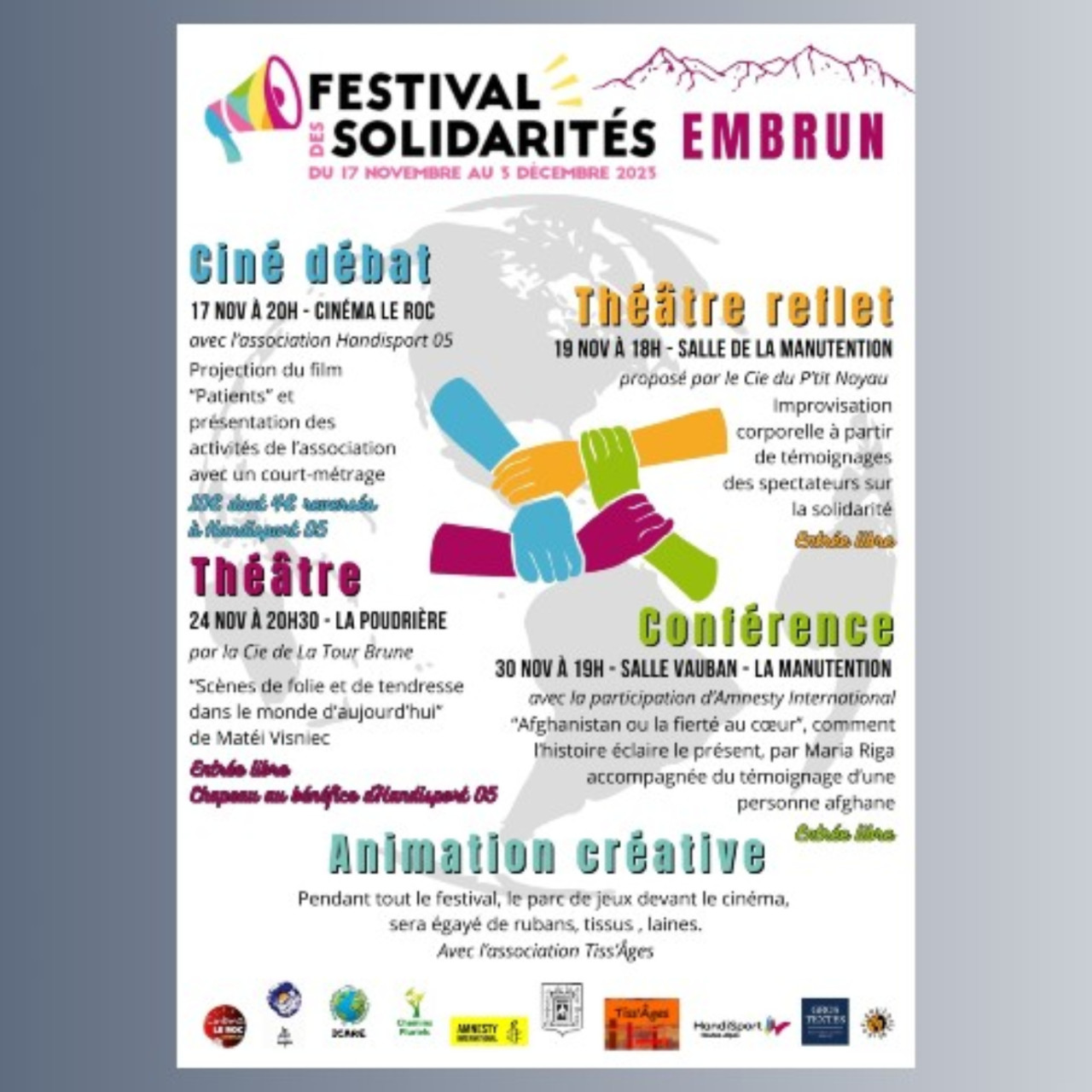 Près de chez vous : le festival de Solidarités à Embrun Près de chez vous : le festival de Solidarités à Embrun