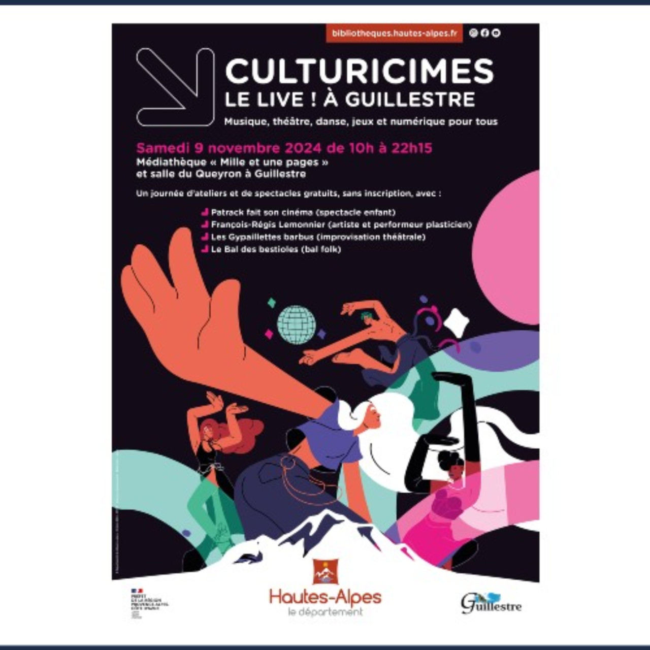 Pr&egrave;s de chez vous...&agrave; Guillestre, pour "Cultiricimes: Le Live!"
