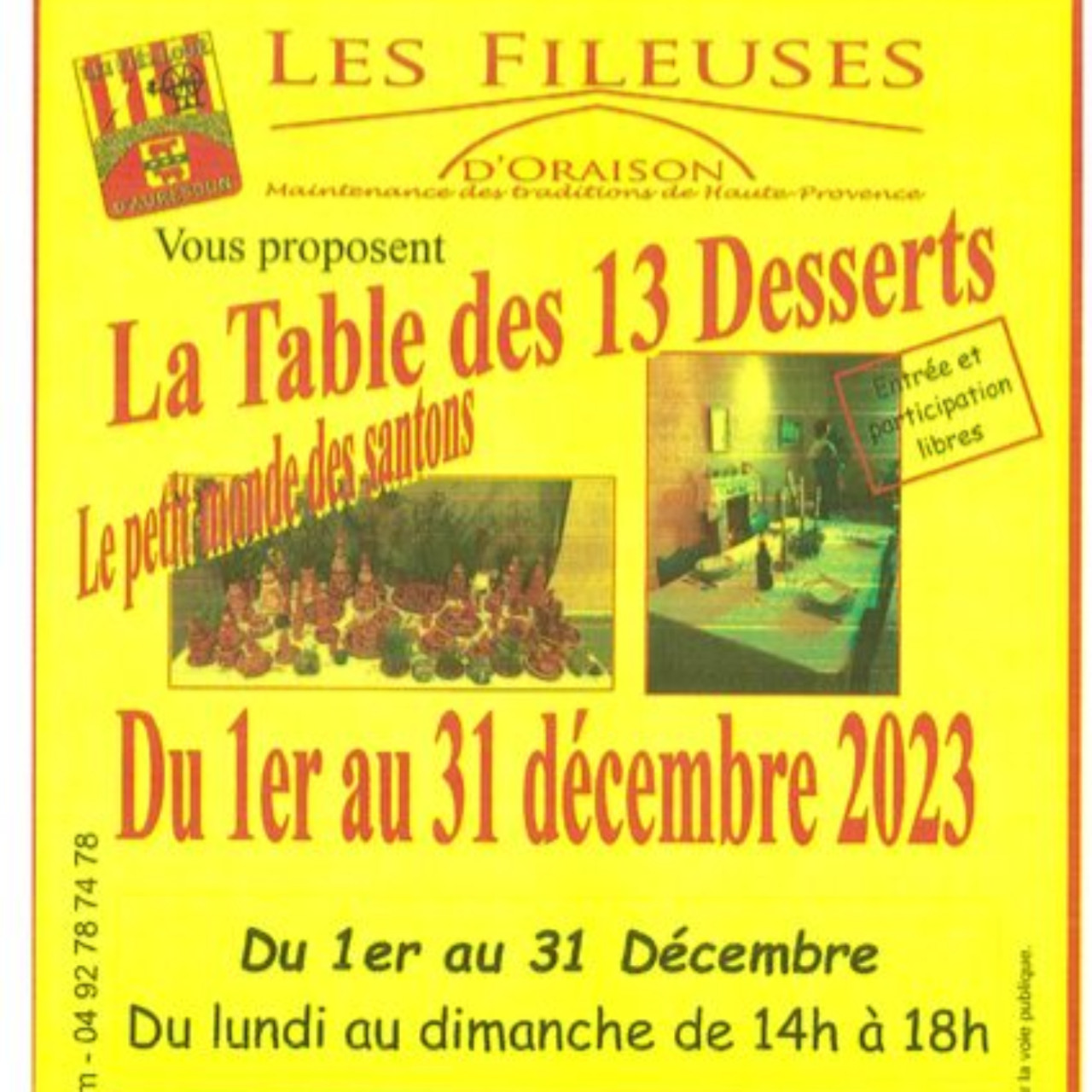 Près de Chez Vous : à Oraison pour l'exposition "les 13 desserts" Près de Chez Vous : à Oraison pour l'exposition "les 13 desserts"