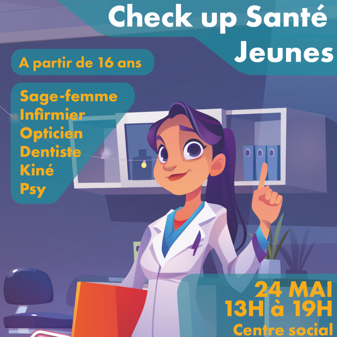 Près de chez vous avec le Check up santé jeunes à Briançon Près de chez vous avec le Check up santé jeunes à Briançon