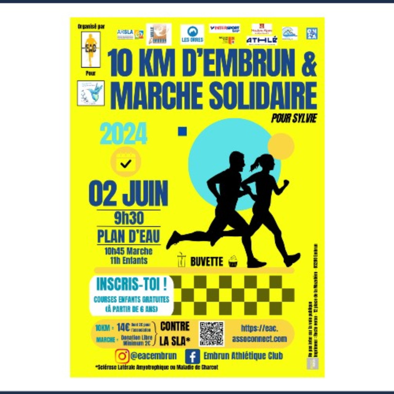 Pr&egrave;s de Chez Vous : Les 10 km d'Embrun et la marche solidaire