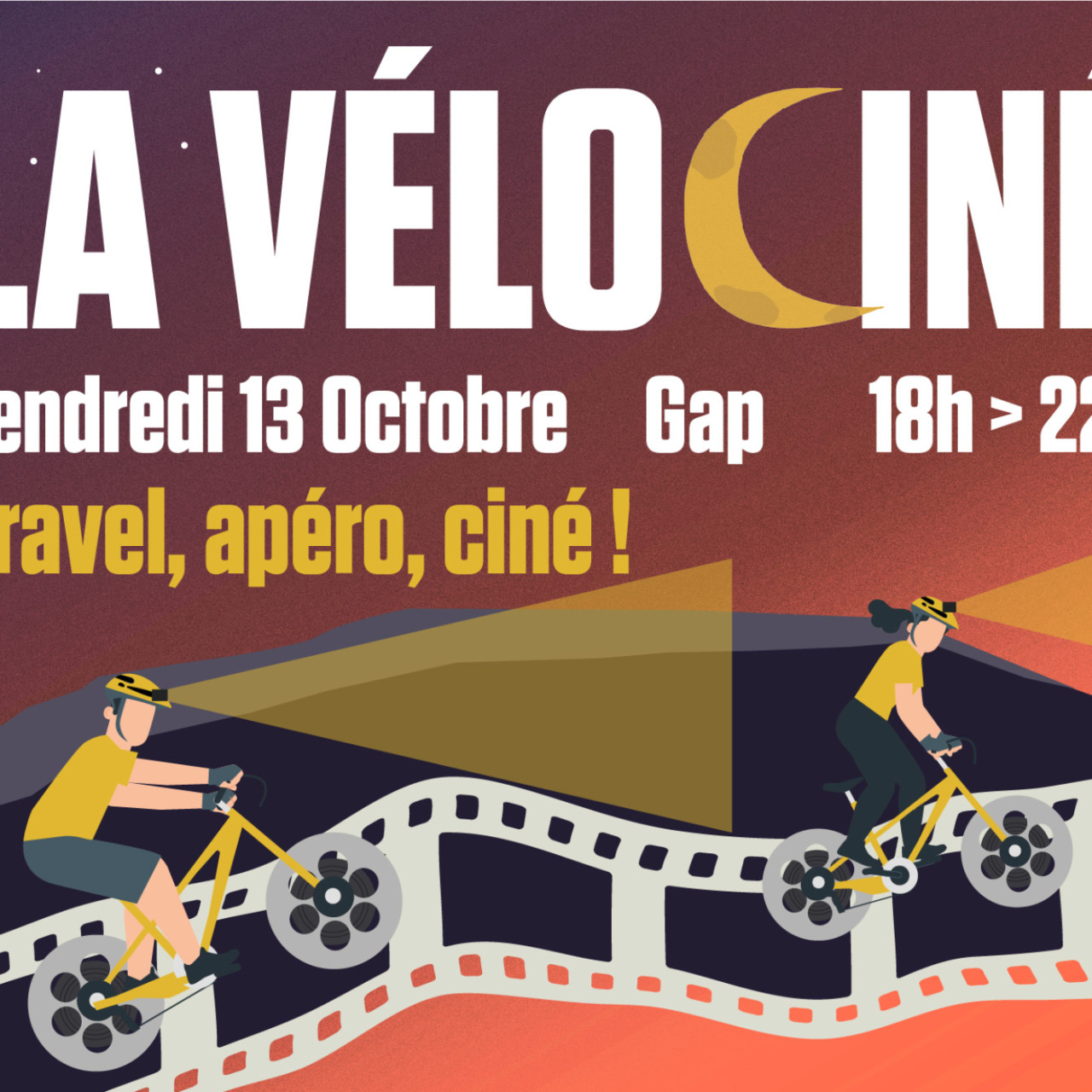 VéloCiné à Gap, vendredi 13 octobre, à la Cinémathèque d'Images de Montagne. VéloCiné à Gap, vendredi 13 octobre, à la Cinémathèque d'Images de Montagne.
