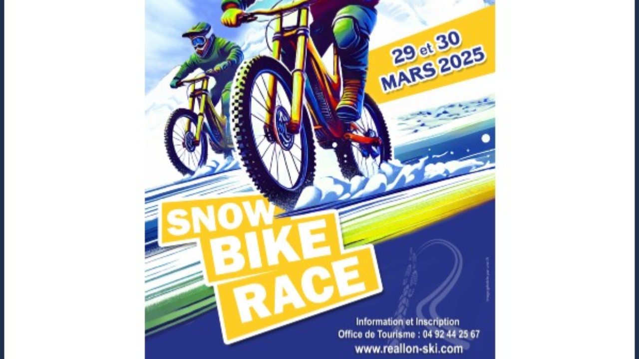 Près de chez vous...à Réallon, pour la Snow Bike Race les 29 et 30 mars 2025