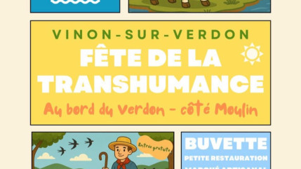 Près de chez vous...à Vinon sur Verdon, pour la Fête de la Transhumance dimanche 8 juin 2025