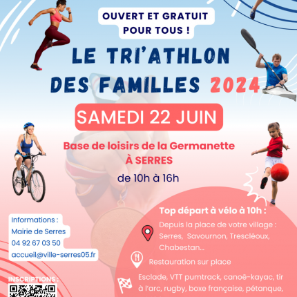 Alpes 1 & Vous : 2ème édition du TRI’athlon des Familles à la Germanette