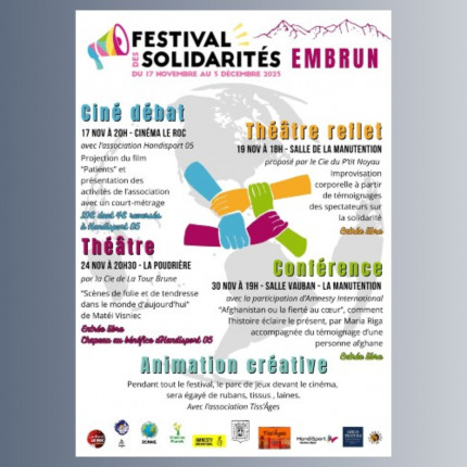 Près de chez vous : le festival de Solidarités à Embrun Près de chez vous : le festival de Solidarités à Embrun
