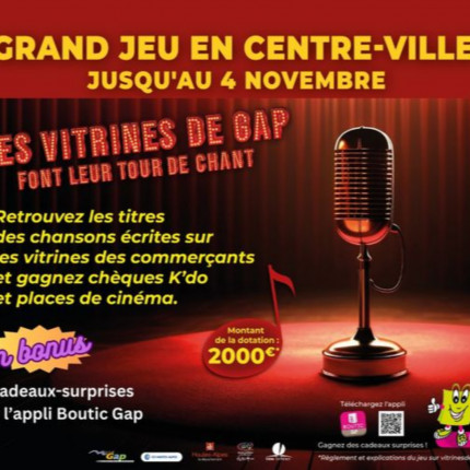 Nouveau jeu des Vitrines de Gap