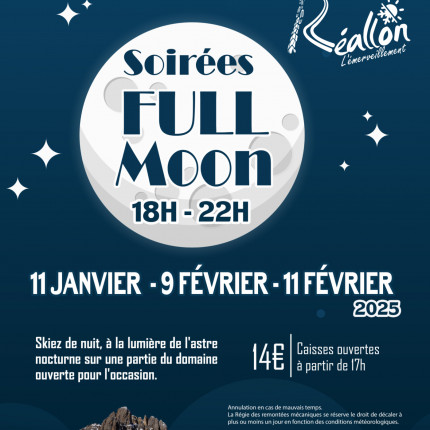 Près de chez vous...à Réallon pour la Ripaaa Nocturne et la Full Moon dimanche 9 février.