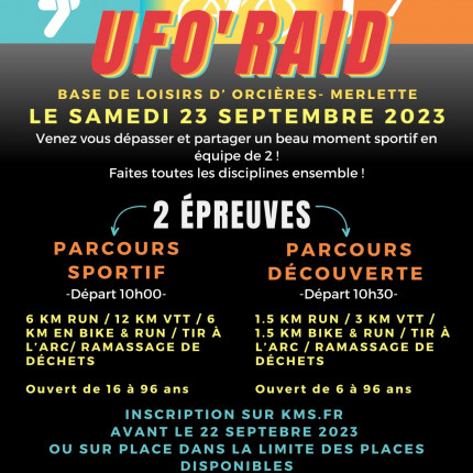 Ufo'raid à Orcières le 23 septembre 2023 Ufo'raid à Orcières le 23 septembre 2023